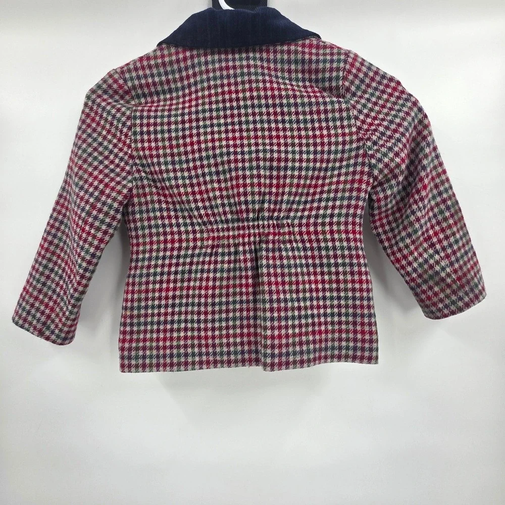 VINTAGE LAURA ASHLEY MOTHER & CHILD HOUNDSTOOTH WOOL BLAZER SIZE 4 YEARS RARE